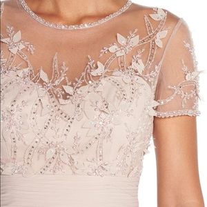 JS Collections blush embellished gown